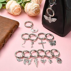 24Pcs 12 Styles Skull Alloy Shoes Charms&nbsp;HJEW-CJ00043