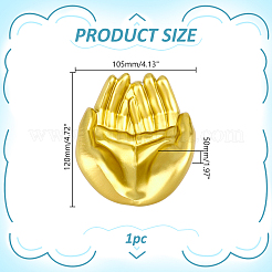 Hand Shaped Resin Jewelry Trays for Trinkets&nbsp;ODIS-WH0043-331A