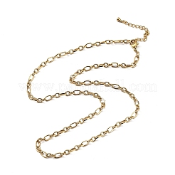 3.5MM 304 Stainless Steel Oval Link Chain Necklaces&nbsp;NJEW-T016-08G