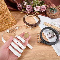 3Pcs 3 Colors Alloy Bowknot PU Leather Chain Belts for Women&nbsp;AJEW-CL0003-48B