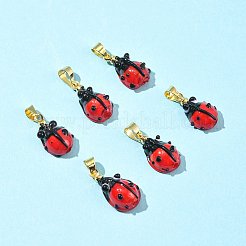 6Pcs Handmade Lampwork Pendants&nbsp;LAMP-FS0001-57B