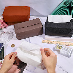 4Pcs 4 Colors PU Leather Tissue Box&nbsp;AJEW-GL0003-34
