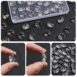 50Pcs Octagon Sew on Glass Rhinestone&nbsp;GLAA-SP0001-83A-02