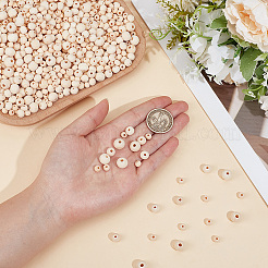 1700Pcs 3 Styles Natural Unfinished Wood Beads&nbsp;WOOD-PA0001-56