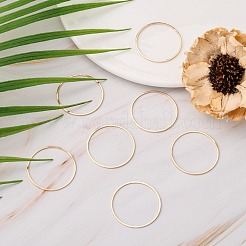 Brass Linking Rings&nbsp;KK-S327-06KC-30mm