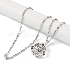 Brass Rhinestone Pendant Necklaces&nbsp;NJEW-G089-16K-P