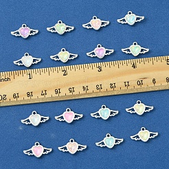 14Pcs 7 Colors Rack Plating Alloy Rhinestones Pendants&nbsp;FIND-FS0003-19