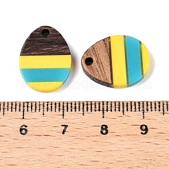 Epoxy Resin & Walnut Wood Pendants&nbsp;RESI-N039-121B