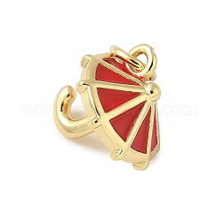 Brass Enamel Charms&nbsp;KK-C110-30G-03