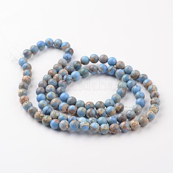 Natural Imperial Jasper Beads Strands&nbsp;X-G-I122-8mm-13