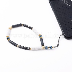 Polymer Clay Heishi Beaded Mobile Straps&nbsp;HJEW-JM00466