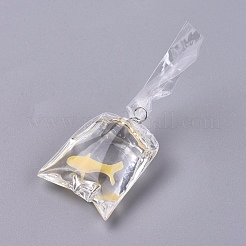 Goldfish Water Bag Resin Pendants&nbsp;DIY-WH0121-44B
