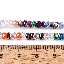 Electroplate Transparent Glass Beads Strands&nbsp;EGLA-N022-05A-C01