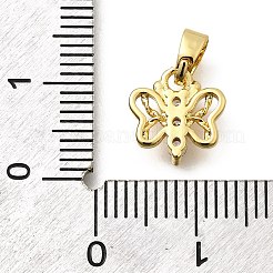 Brass Micro Pave Cubic Zirconia Pendants&nbsp;KK-Z093-06G