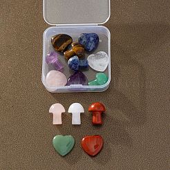 7Pcs Natural Gemstone Healing Ornament&nbsp;PW-WG63672-01