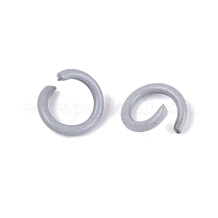 Spray Painted Iron Open Jump Rings&nbsp;IFIN-T017-04C-17