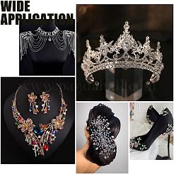 14Pcs 7 Colors Sew on Rhinestone&nbsp;PVC-CA0001-01