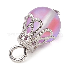 Synthetic Moonstone Round Pendants&nbsp;PALLOY-JF03133-02