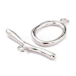 Rack Plating Brass Toggle Clasps&nbsp;KK-B036-06P