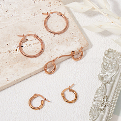 3 Styles 201 Stainless Steel Hoop Earrings&nbsp;EJEW-SP0001-04