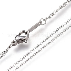 304 Stainless Steel Double Layer Necklaces&nbsp;NJEW-I240-03