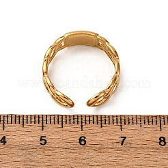 304 Stainless Steel Enamel Cuff Rings for Women&nbsp;RJEW-F194-09G