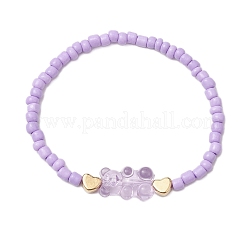 8Pcs 8 Colors Glass Seed Beads Stretch Bracelet Sets&nbsp;BJEW-JB11234