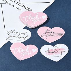 4 Bags 4 Styles Coated Paper Thank You Greeting Card&nbsp;DIY-FS0007-88