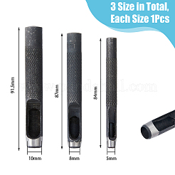 3Pcs 3 Styles High Carbon Steel Hole Punches&nbsp;TOOL-DC0001-04