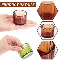 12Pcs 2 Colors Transparent Glass Candle Holders&nbsp;DJEW-GA0001-58