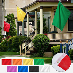 8Pcs 8 Colors Polyester Blank Flag&nbsp;AJEW-OC0016-25
