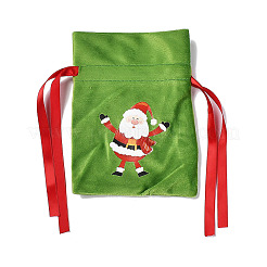 Christmas Theme Velvet Packing Pouches&nbsp;ABAG-G013-01A