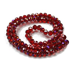 Electroplate Transparent Glass Beads Strands&nbsp;EGLA-A034-T6mm-G