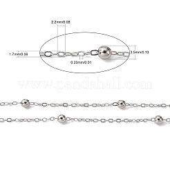 Brass Flat Oval Cable Chains&nbsp;CHC018Y-N