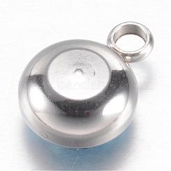 304 Stainless Steel Glass Rhinestone Charms&nbsp;STAS-G082-04