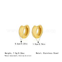 Frosted 304 Stainless Steel Matte Finish Round Hoop Earrings for Women&nbsp;ZQ5161-3