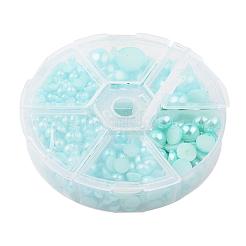 1Box ABS Plastic Imitation Pearl Dome Cabochons&nbsp;SACR-JP0001-19