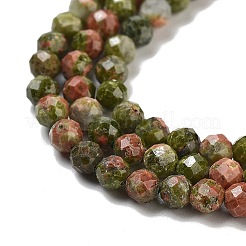 Natural Unakite Beads Strands&nbsp;G-B088-C15-03