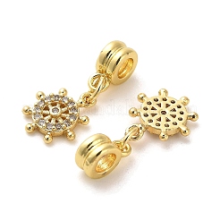 Rack Plating Brass Micro Pave Cubic Zirconia Charms&nbsp;KK-S398-10A