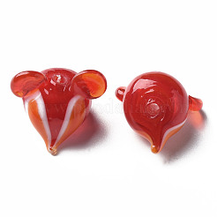 Handmade Transparent Lampwork Beads&nbsp;LAMP-T011-12C