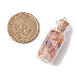 10Pcs 10 Styles Glass Bottle Pendants&nbsp;PALLOY-JF02875