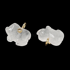 Natural Quartz Crystal Carved Pendants&nbsp;GG-CBA105B-03K-G