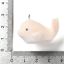Flocking Opaque Resin Pendants&nbsp;RESI-D017-02B-P