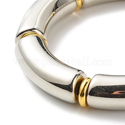 Chunky Curved Tube Beads Stretch Bracelets Set for Girl Women&nbsp;BJEW-JB06949
