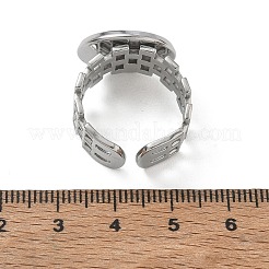304 Stainless Steel Cuff Ring Components&nbsp;SA-CBA37BC-17E-P
