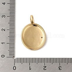 Brass Micro Pave Clear Cubic Zirconia with Enamel Pendants&nbsp;KK-R162-033G