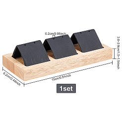 Wooden Earrings Display Tray&nbsp;EDIS-WH0021-01A