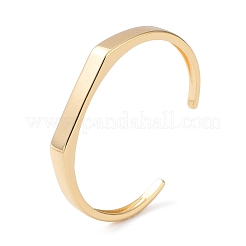 Brass Open Cuff Bangles&nbsp;BJEW-A144-01A