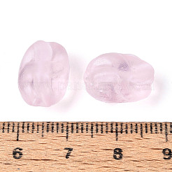 Frosted Handmade Lampwork Beads Strands&nbsp;LAMP-T023-28D