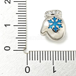 Anti-Tarnish 925 Sterling Silver Micro Pave Cubic Zirconia European Bead&nbsp;STER-Z010-01P-01